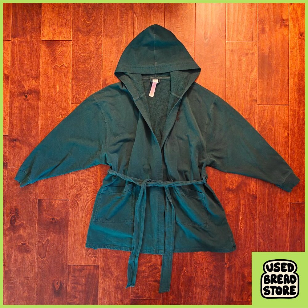Savage X Fenty Forever Savage Showgirl Short Robe Hunter Green XL - Rihanna